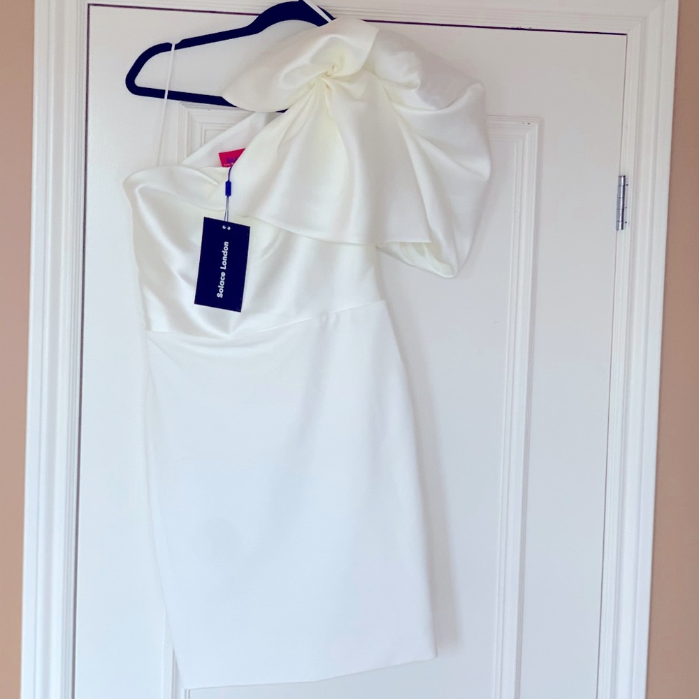 Solace London Tianah dress in Winter White